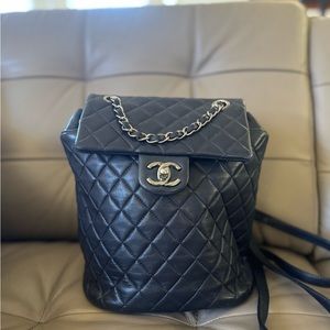 Chanel Urban Spirit Backpack - Navy